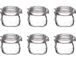 Bormioli Rocco Fido Weckpot - 50cl - 10cm - 6 stuks
