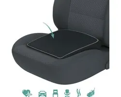 Coussin de coin voiture Superior Joe, coussin de siège ergonomique noir