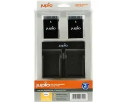 Jupio Kit: 2x Battery EN-EL14/EN-EL14A 1100mAh + USB Dual Charger