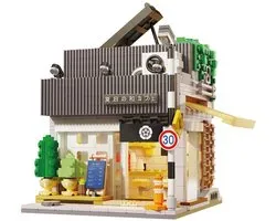 CaDA C66007 Zomer Japanse Koffie Winkel Bricks Model 1116 Pcs Inclusief verlichting is compatibel met het bekende merk.