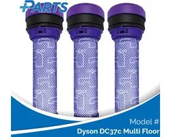 Dyson DC37c Multi Floor Filter Set de Plus.Parts® adapté à Dyson - 3 pièces