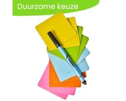 Nano Note - Herbruikbare sticky note - Set van 10 stuks incl. pen - Overal opplakbaar en herbruikbaar - Duurzame sticky notes - Vierkant (75x75mm) - Aantoonbaar duurzaam - Herschrijfbare memoblokken