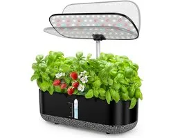 Large Hydroponics Grow System 14 Pods, Indoor Herb Garden with LED Grow Light, 5L Water Tank, Hydroponics Grow Kit with 3 Automatic Timers, Swivel Light Panel, Spring Gardening Kit Gifts