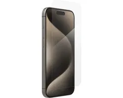 ZAGG Screen Protector Geschikt voor iPhone 15 Pro - InvisibleShield Glass Elite - Antibacterieel - Gemakkelijke Installatie