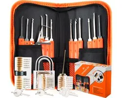 Happy Goods Lockpick Set - Lockpicking Set - 32-delig - Survival Kit - Beginners en Professional - 3x Oefenslot - Lock Pick - Survivalsets