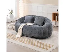 Bean Bag Sofa Lazy Sofa Durable Comfort Lounger High Backrest Bean Bag Chair Sofa for Adults and Kids, Indoor and Outdoor, Accent Floor Soft Lounge Chair, 150 x 95 x 63cm (Grey)