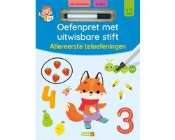 Oefenpret met uitwisbare stift - Allereerste teloefeningen 4-5 jaar
