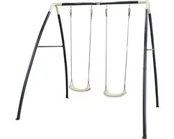 AXI Portique en Metal - 2 Balançoires Enfant - Balançoire pour Enfants pour l’extérieur / le jardin 2 agrès