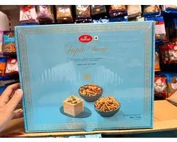 Haldiram's Triple Treat - Sweets & Snacks Gift Box - Diwali Gift Idea - INDIA