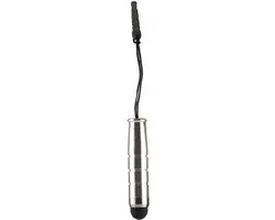 Peachy Mini Stylus silver pen headphonejack aux - Zilver