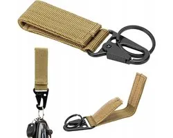 MOLLE EDC Rugzakriem met Karabijnhaak - Khaki