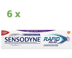 Sensodyne - Tandpasta - Rapid Relief - 75ml x 6