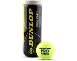 Dunlop- PRO PADEL 3PET - Unisex -Padelballen - Geel
