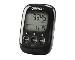 OMRON Walking Style IV Stappenteller – Activity & Fitness Tracker - Pedometer - Broekzak Formaat - met Actiemodus & Calorieën Berekening – Grote Knoppen en Groot Scherm - Voor Dames & Heren, Volwassenen & Kinderen - Zwart
