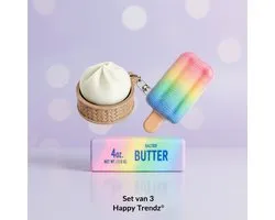 Happy Trendz® | Fidget Toy Set van 3 – Bun Bao Clicker + Squishy Popsicle + Butter Squishy | ASMR | TikTok Hype | De meest verslavende fidget set op TikTok – nu als combo van 3!