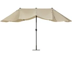 SIBILLA - Parasol - Taupe - 460 cm - Polyester