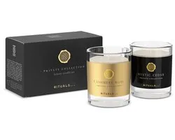 Set Luxe Rituals Private Collection - 2 mini bougies - Bougies - Rose Cachemire - Cèdre Mystic