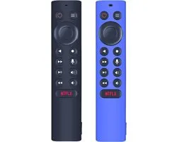 Afstandsbedieningen, compatibel met NVIDIA Shield TV P3700, antislip siliconen hoes (blauw en zwart)