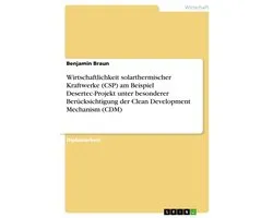 Wirtschaftlichkeit solarthermischer Kraftwerke (CSP) am Beispiel Desertec-Projekt unter besonderer Berücksichtigung der Clean Development Mechanism (CDM)