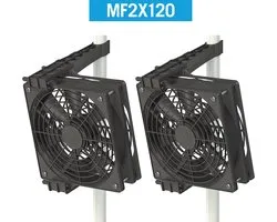 Secret Jardin Monkey Fan 2x MF120 24V 1.5W - Améliorez la circulation de l'air avec des ventilateurs à clipser compacts et efficaces
