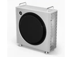 Mastersøn Behuizing voor Apple Mac Mini M4 / M4 Pro - Zilver - Aluminium Standaard - Warmte afvoer case
