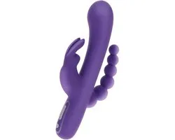 Toy Joy - Silicone USB Triple Pleasure Vibrator