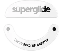 Superglide Glass Skates pour Pulsar X2 Wireless/X2 Wireless Mini White - Patins de souris - Pour Pulsar X2-H et S - Fabriqué en verre - Blanc