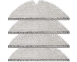 4 Stuks Serpillière pour robot aspirateur Dreame D20 / D20 Pro Plus - serpillières lavables en microfibre - Geschikt voor alle soorten - Wasbaar en herbruikbaar - Vervangingsonderdelen voor robotstofzuigers - vloeren