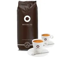 Másalto coffret café 1 kg avec 2 sets en porcelaine