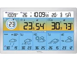 Station météo Technoline - WD 2500 - 373x228x30mm - argent - avec 1 capteur extérieur - TL-WD2500