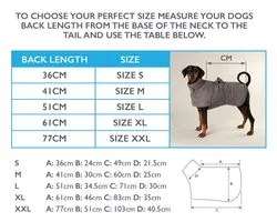 Scruffs - Manteau de séchage pour chien Expedition Deluxe Noodle – Couleur : gris, taille : S