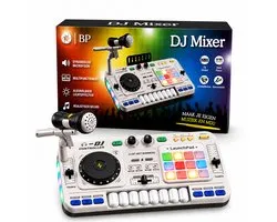 BP® DJ Set Kinderen - Muziek Speelgoed - DJ Set Kind - Met Bluetooth & Microfoon - Mengpaneel Kids - Draaitafel - Educatief Speelgoed 3 Jaar - Wit