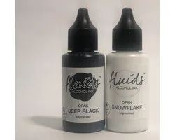 Octopus Mixed media alcohol inkt 30ml - set van 2: zwart en wit