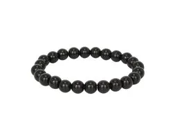 Bixorp Gems Onyx Edelstenen Armband - Gepolijste Edelsteen Kralenarmband