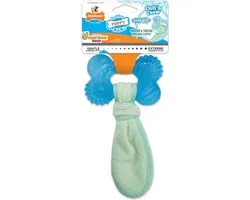 Nylabone Puppy Freezer Bone With Wash Cloth Pindakaassmaak