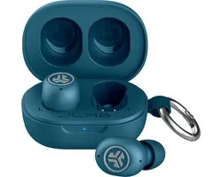 JLab JBuds Mini ANC Draadloze Oordopjes - Active Noise Cancelling Oortjes Draadloos - 25 uur Batterijduur - Apple Find My - Bluetooth Multipoint - Met Microfoon - Geschikt voor Android en Apple - Donkerblauw