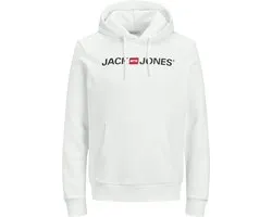 Jack and Jones Sweat À Capuche Wit Avec Logo Et Poche Kangourou Coupe Régulière - S