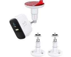 PromoHome Support Mural Adhésif Universel VHB pour Caméras de Surveillance - 2 Pièces - Compatible avec Arlo, eufy, Google Nest Cam, Ring Stick Up Cam et Caméras avec Filetage 1/4