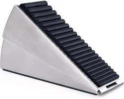 Heavy Duty Door Stopper - Spring Loaded Door Stop - Verstelbare Veermechanisme - Robuust Aluminium Design - 3 Inch Formaat - 1 Stuk - Voor Zware Voor- En Garagedeuren