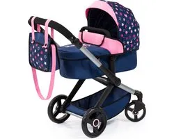 Bayer Design - Combi Poppenwagen Xeo, tas, blauw, roze, fee
