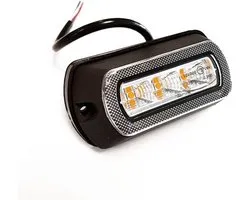 LED strobe lamp oranje 91x48mm - 10/30V