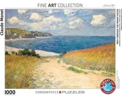 Chemin à travers les champs de blé puzzle Claude Monet Eurographics 1000 pièces 48x68 cm