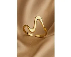 Lundholm Elia minimalistische gouden ring voor dames