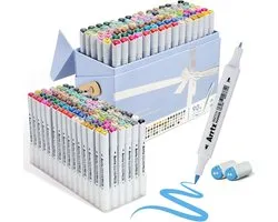Arrtx - Alcohol based Art markers – set van 90 Brush & Fine