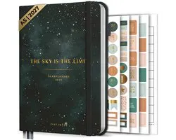 Systemyze Agenda 2027 A5 Hardcover - Weekplanner - Maandplanner - Planner - Jaarplanner 2027 - Habit Tracker - 170 Stickers - Sky