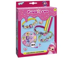 Yummiland Totum 3 bracelets à fabriquer avec 18 pendentifs coulissants - speelgoed filles à partir de 3 ans - kit de bijoux à créer
