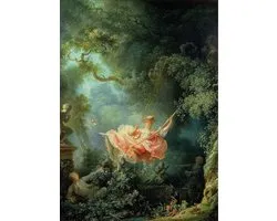 Poster De Schommel - Jean-Honoré Fragonard - Large 70x50 - Kunst - Rococo