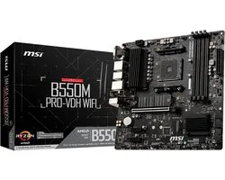 MSI B550M PRO-VDH WIFI - Moederbord - Socket AM4 - Micro-ATX - AMD B550 chipset