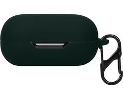 kwmobile housse pour étui pour écouteurs - convient pour TOZO Golden X1 - Housse de protection Trendy pour écouteurs sans fil en vert foncé