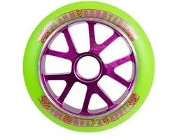 Slamm V10 Aluminium core Wiel Groen Paars 110mm